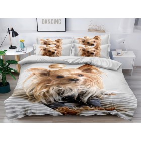 POŚCIEL 3D 160X200 PRZEŚCIERADŁEM