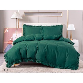 Pósciel z falbalką 160/200 (beż prześcieradła)