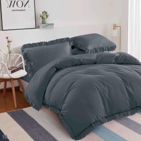 Pósciel z falbalką 160/200 (beż prześcieradła)