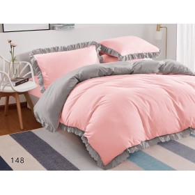 Pósciel z falbalką 160/200 (beż prześcieradła)