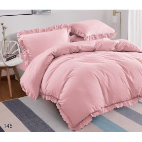 Pósciel z falbalką 200/220 (beż prześcieradła)