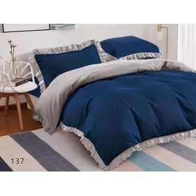 Pósciel z falbalką 200/220 (beż prześcieradła)