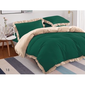 Pósciel z falbalką 200/220 (beż prześcieradła)