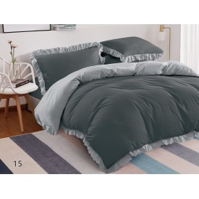 Pósciel z falbalką 200/220 (beż prześcieradła)