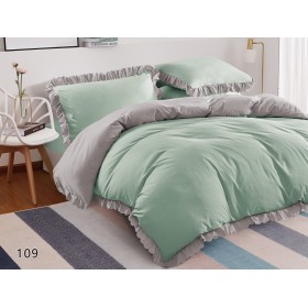 Pósciel z falbalką 200/220 (beż prześcieradła)